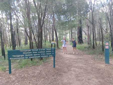 Mez and I at the start of the walk